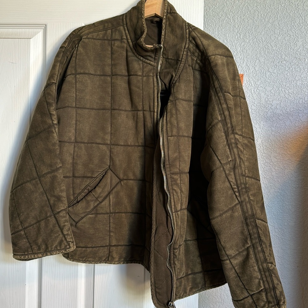 Free People Quilted Dolman Jacket